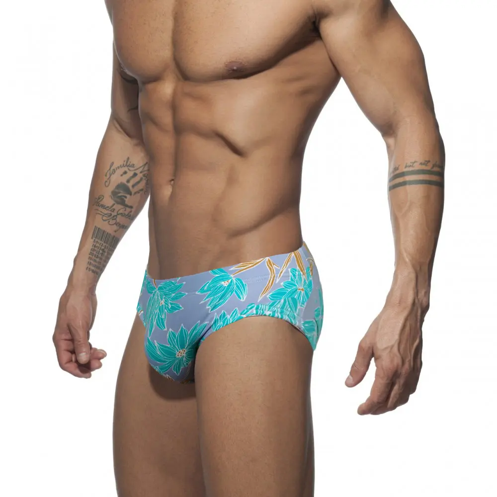Men's Swimming Trunks Printed Low-waisted