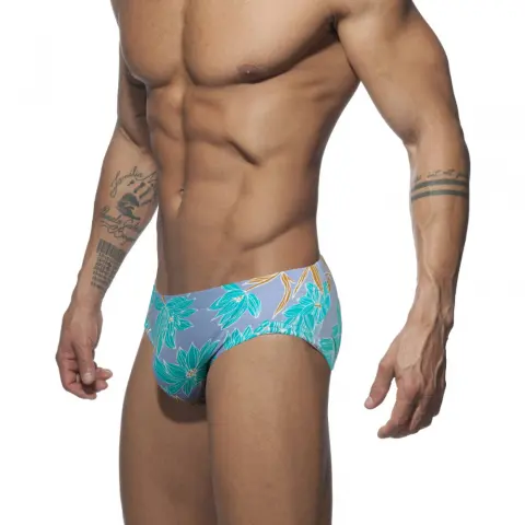 Men's Swimming Trunks Printed Low-waisted