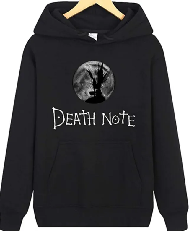 Print Loose fitting Fleece Hoodie With Long Sleeves 3Black - Shop at LoveMi