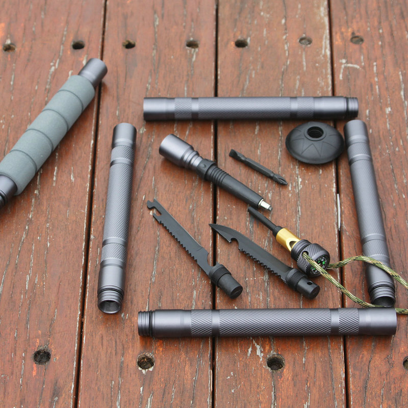 Снаряжение трости с ножом для выживания в полевых условиях