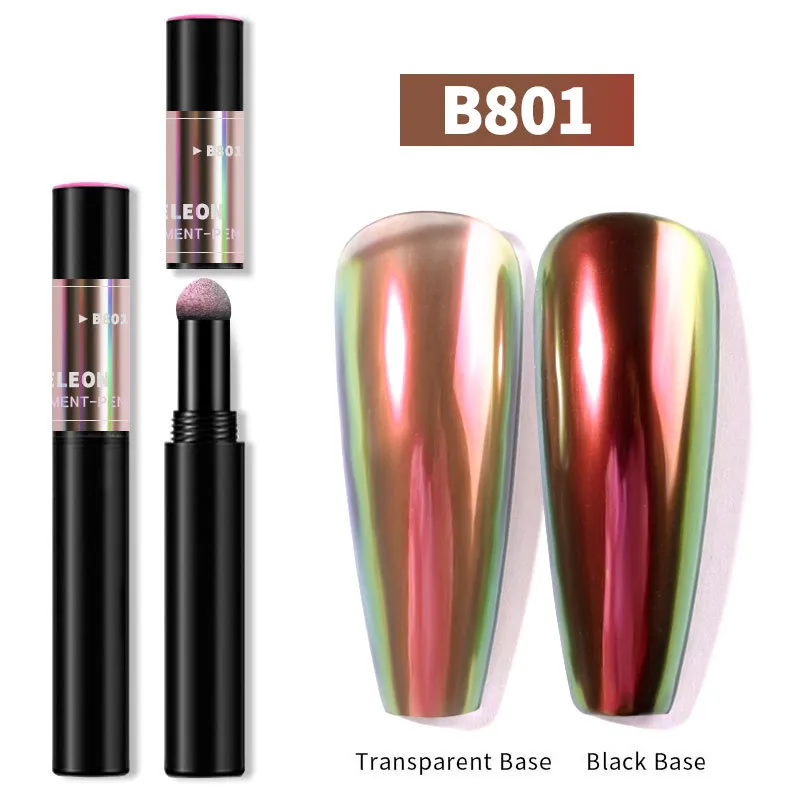 Nail Art Magic Pen Superfine Nail Glitter - Wine Red