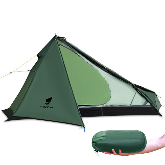 Single Poleless Tent Full Set Right Opening Picnic Camping Tent 3