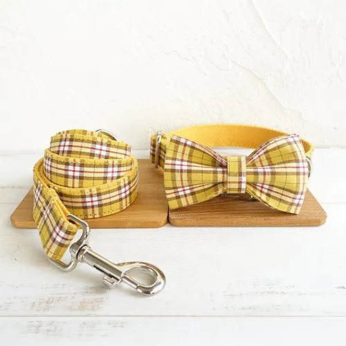 Bowknot Collar Dog Collar Drawstring Leash Set Chain Ring A - Shop at LoveMi
