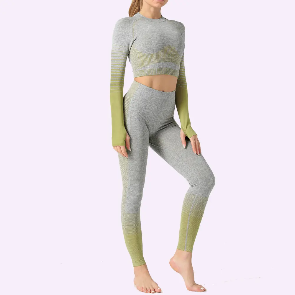 LANTECH Women Yoga Sets Gym Fitness Athletic 2 Pcs