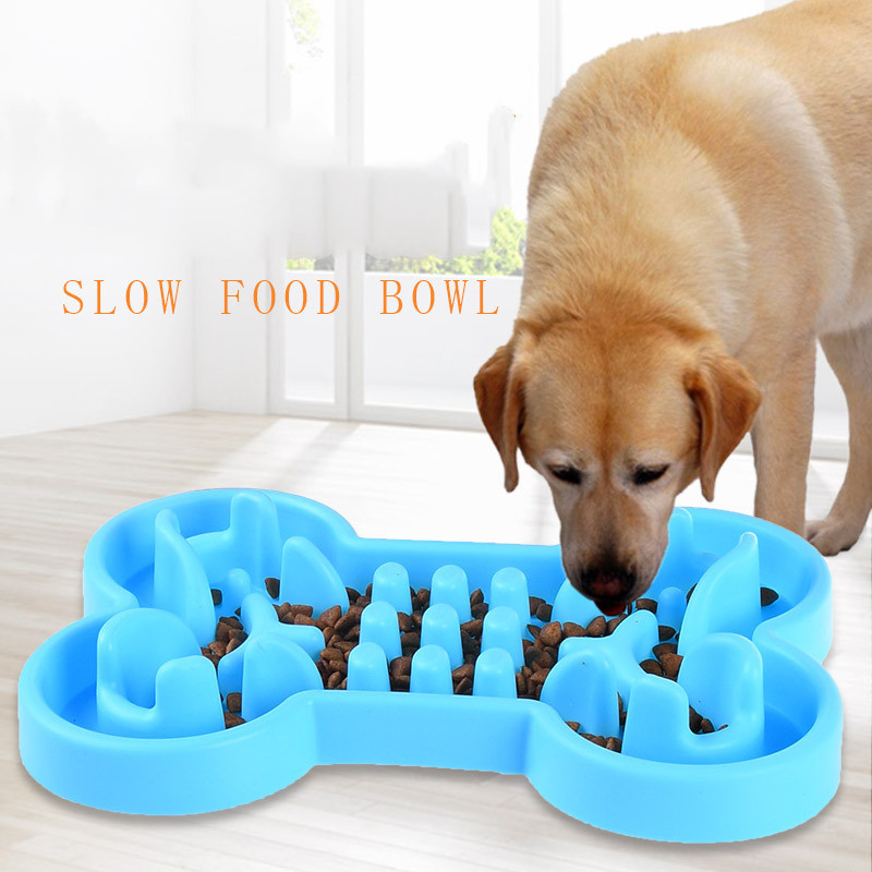 ชามอาหารสุนัขปริศนากระดูก ใหม่ ป้องกันการกินเร็ว ลดปัญหาท้องอืด สำหรับสุนัขทุกสายพันธุ์