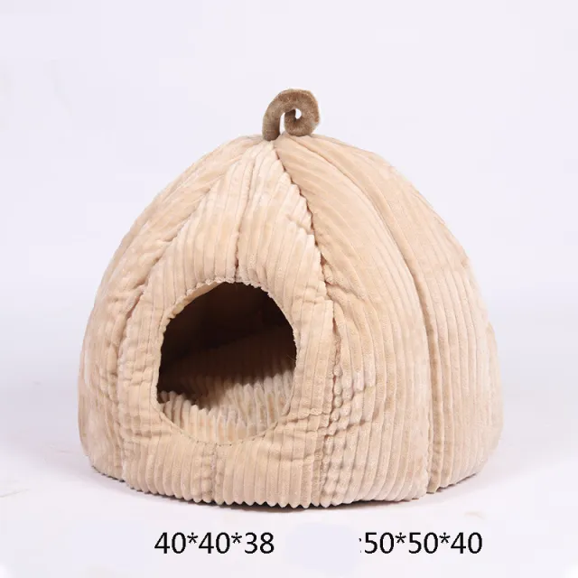 Deep Sleep Large Removable And Washable Pumpkin Cat Litter Beige A - Shop at LoveMi