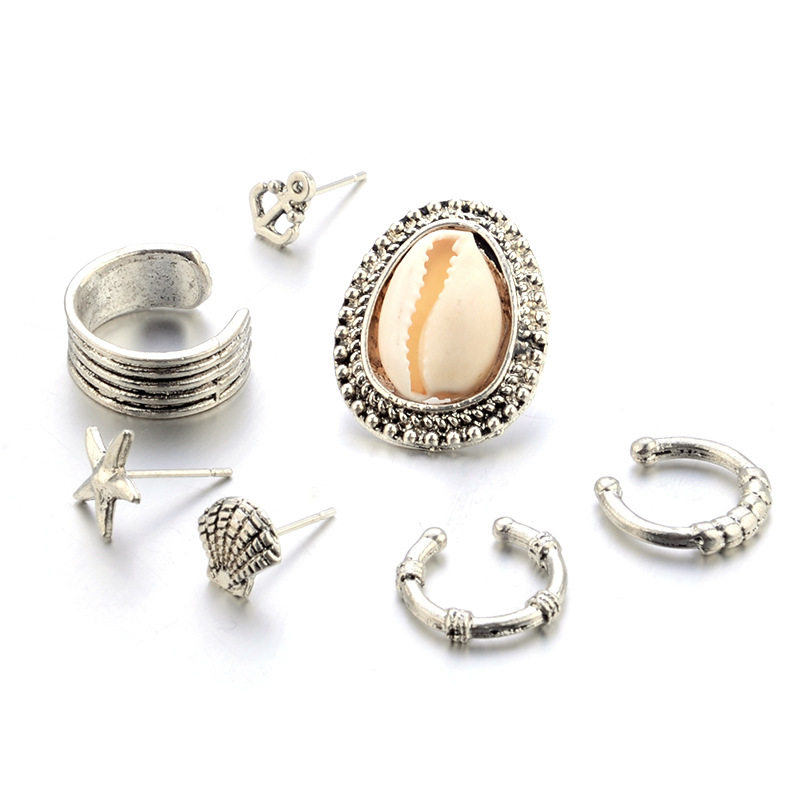 European and American Fashion Bohemian Shell Earrings