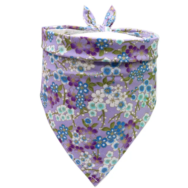 The New Hefeng Pet Triangle Towel Is Made Of Cotton Purple - Shop at LoveMi