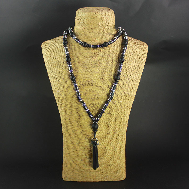 New Style Hexagonal Pendant Necklace Personality Jewelry