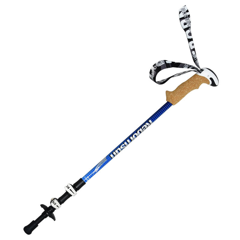 Climbing stick carbon external lock telescopic walking