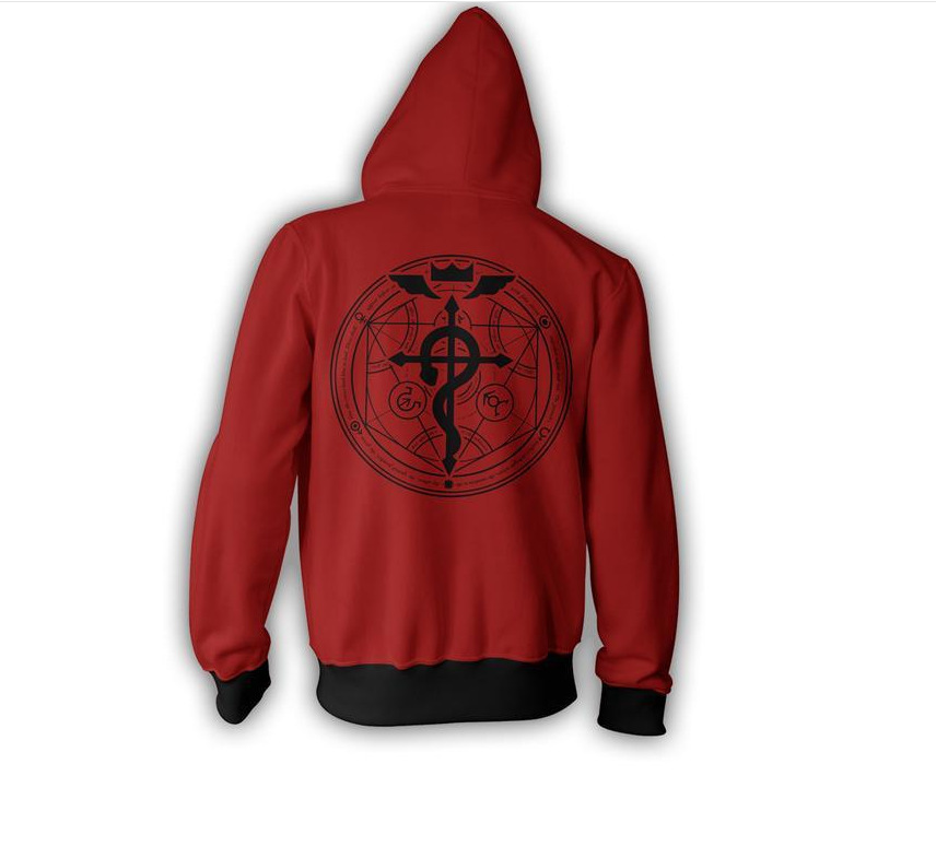 Printed Long Sleeve Zipper Cardigan Hoodie for Men