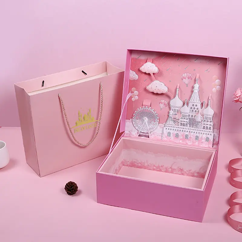 Hand Gift Packaging Box Birthday Bag Customization
