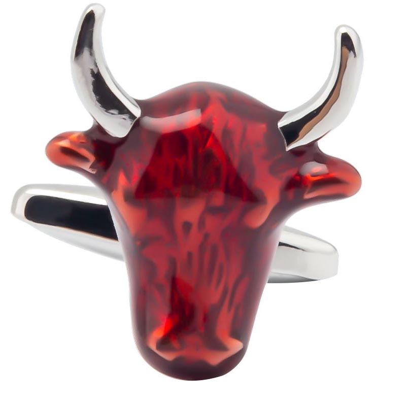 Bull Head Shaped Cufflinks, picture 4 of 4