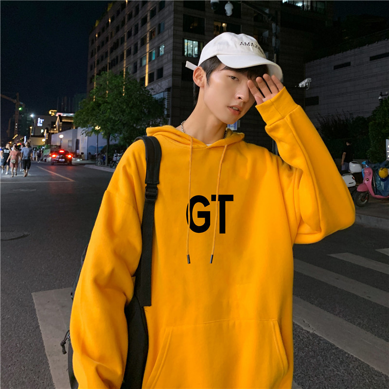 Inschao Printed Hooded and Velvety Sweater for Men