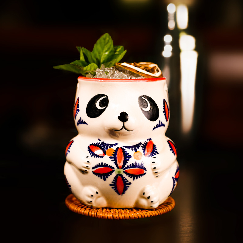 Cup Creative Ceramic Personality Panda Hawaiian Cocktail Cup