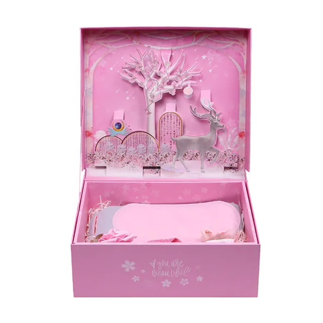 Hand Gift Packaging Box Birthday Gift Bag Box Customization Jingyi Garden - Shop at LoveMi