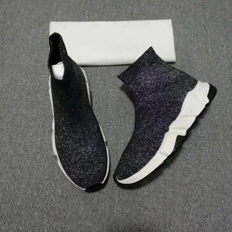 Wool Knitted Stretch Socks Shoes Low Tube