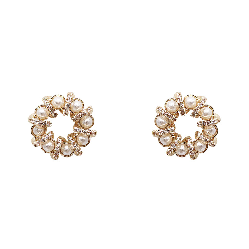 Ring Temperament Small And Versatile Net Red Female Earrings