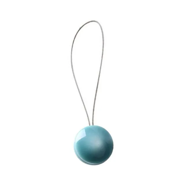 Curtain Accessories Decorative Round Buckle Stainless Steel Strap Hook Blue - Shop at LoveMi
