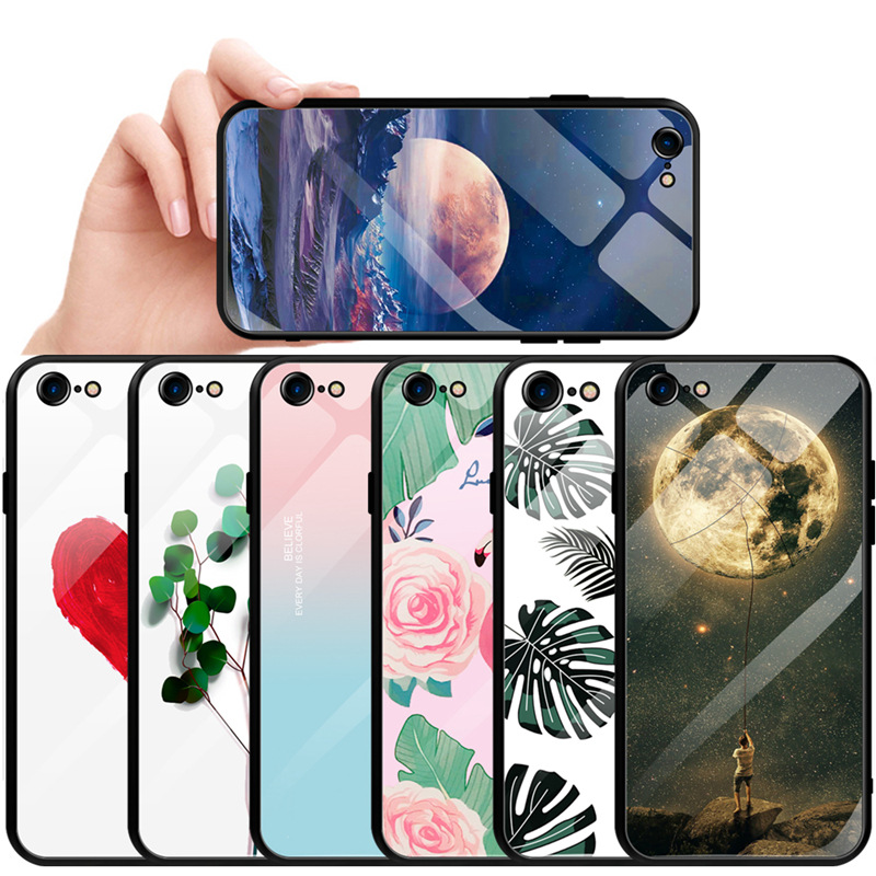 Tempered Glass Soft Side Tpu Painted Phone Case - Image 3