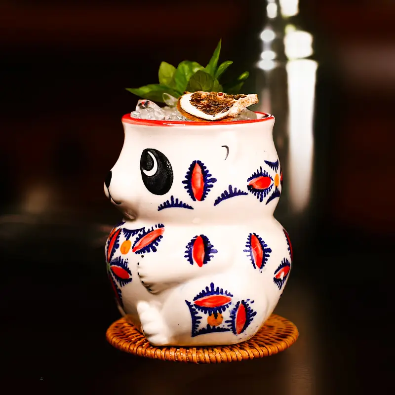 Cup Creative Ceramic Personality Panda Hawaiian Cocktail Cup