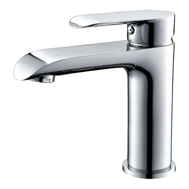 Hot And Cold Water Domestic Bathroom Counter All brass Pull Faucet Silver - Shop at LoveMi