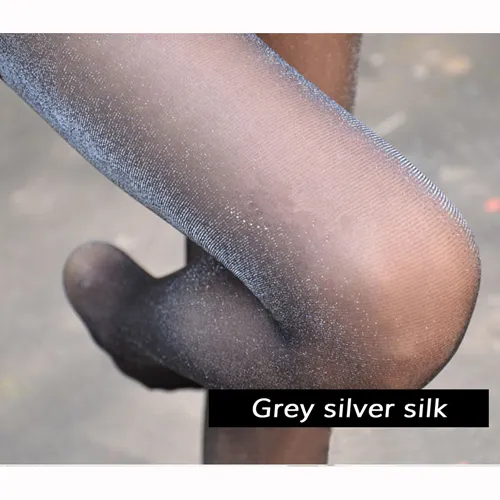 Autumn New Solid Color Thin Panty Stockings Grey - Shop at LoveMi