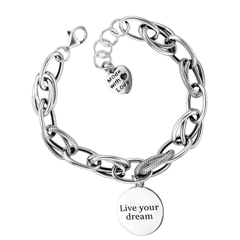Adjustable Bracelet Female Letters Love Heart Shape