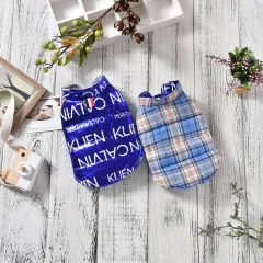 Dog Clothes Pet Two-legged Tide Clothes Golden Retriever Samoyed Large Dog - Dark Blue - View 1