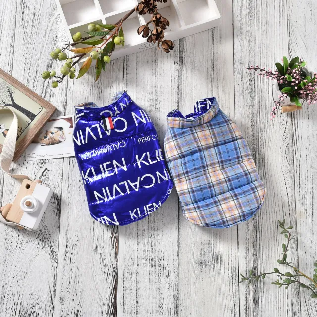 Dog Clothes Pet Two legged Tide Clothes Golden Retriever Samoyed Large Dog Dark Blue - Shop at LoveMi
