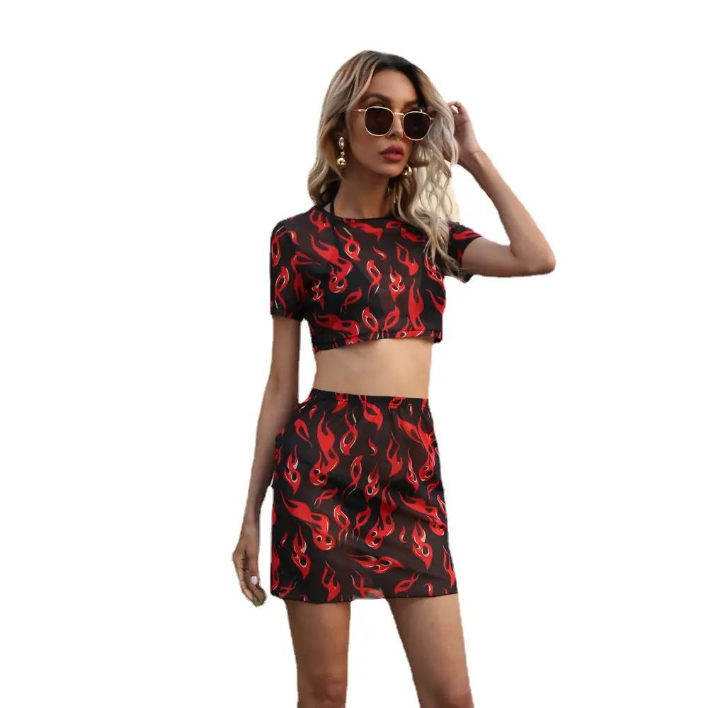 Flame mesh short sleeve