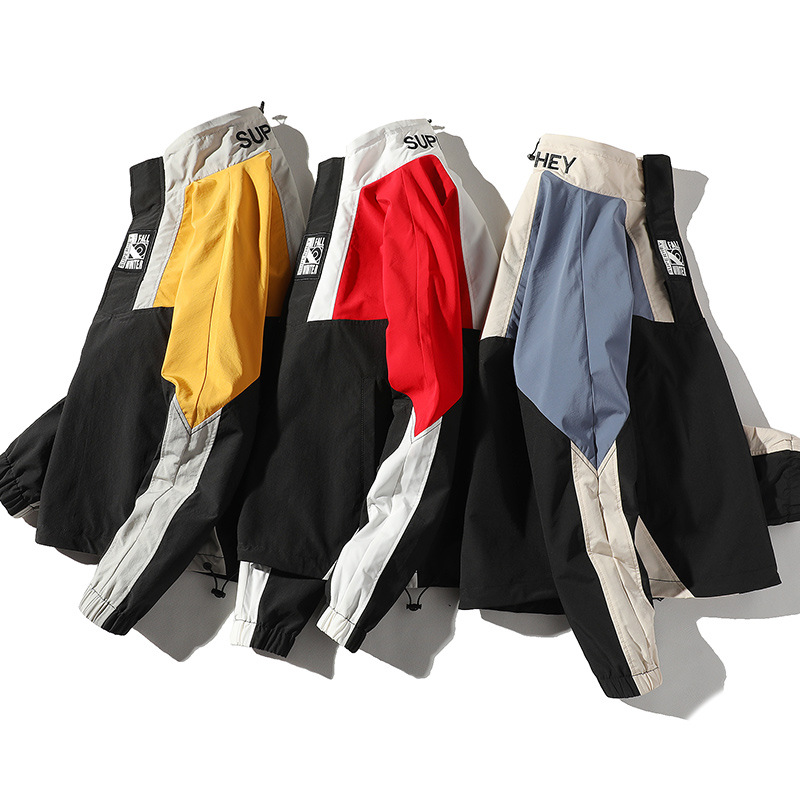 Stand-Up Collar Pullover Jacket Loose Casual Men's Jacket