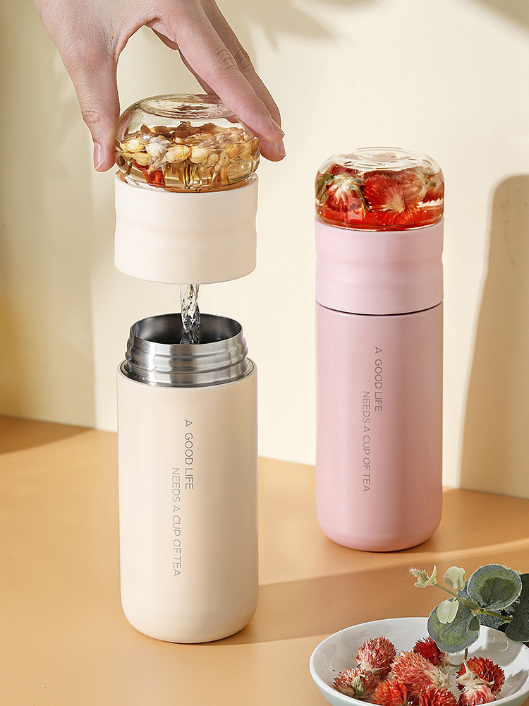 Tea And Water Separation 316 Stainless Steel Vacuum Flask