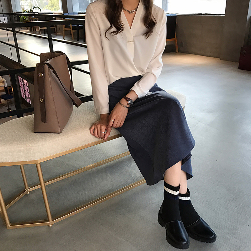 Women's Fat MM Shirt Chic Loose Show Thin Clothes