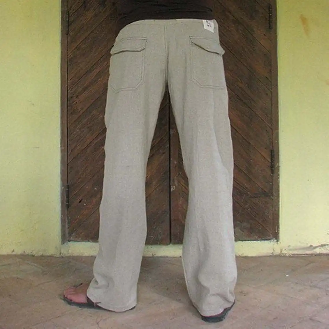 Hot Men's Loose Solid Color Casual Trousers