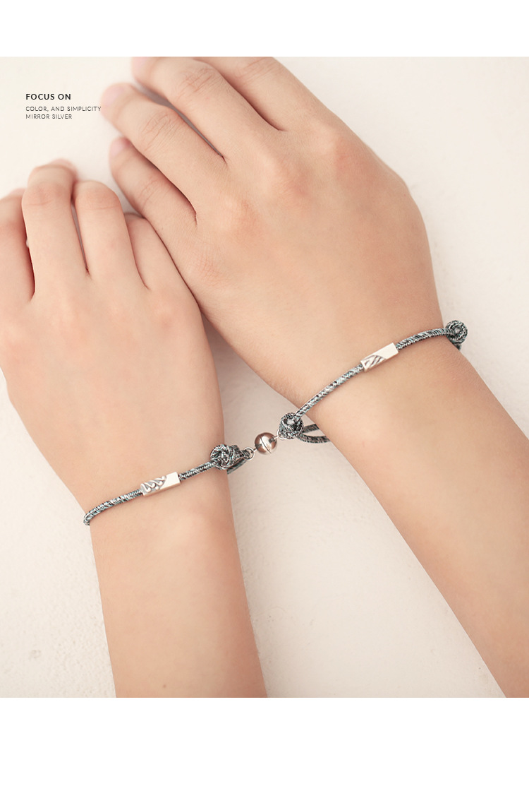 Eachother Induction Vibration Attracts Sterling Silver Bracelet