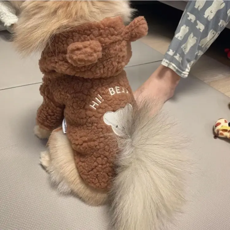 Lamb Wool Plus Velvet Padded Pet Clothes