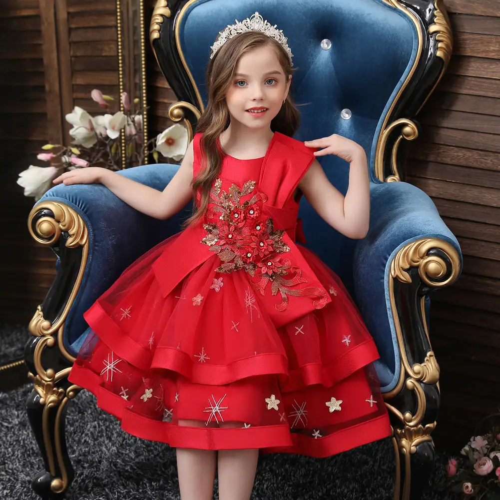 Children's   New Net Yarn Trend Skirt Dress