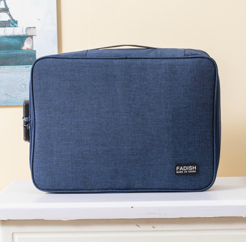 Household Large capacity Multi function Document Storage Bag Blue - Shop at LoveMi