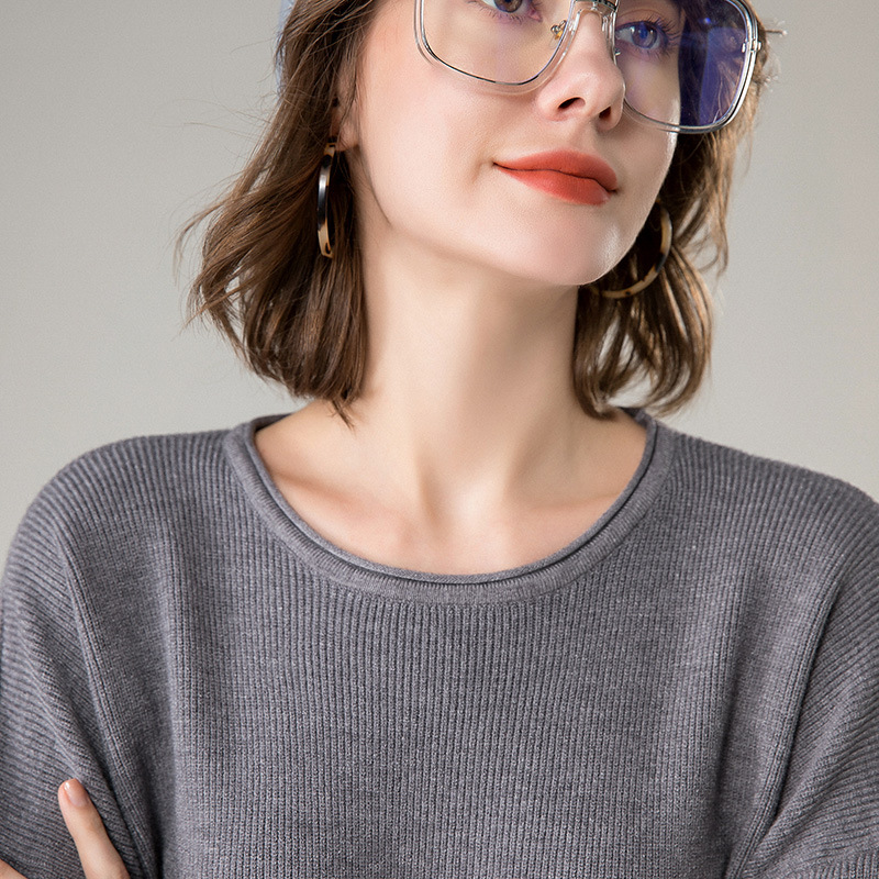 Fashion Lazy Cashmere Knit Bottom Thin Sweater