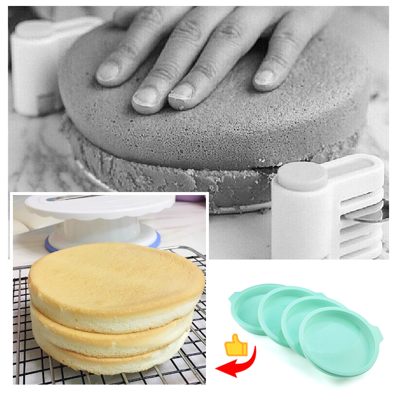 Free Slice Chiffon Cake Mold Silicone Baking Tools