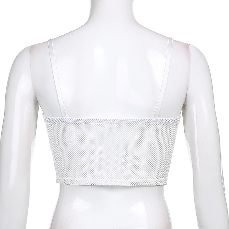 Bowknot Lace Petals V-Neck Hollow Mesh Base