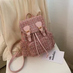 Korean Female Bag Girl Fashion Single Shoulder Backpack - Pink - View 1