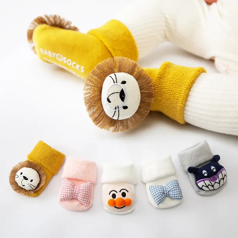 Cotton Baby Socks Girls Boys Rubber Anti Slip Floor