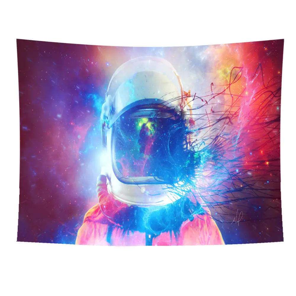 European And American Astronaut Tapestry Decoration Background