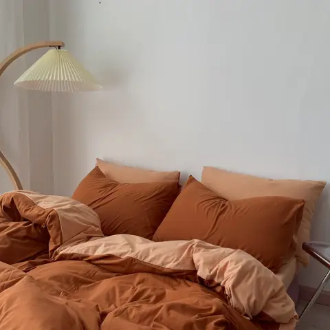 Fashionable Simple Hit Pigment Color Bed Sheet Bed