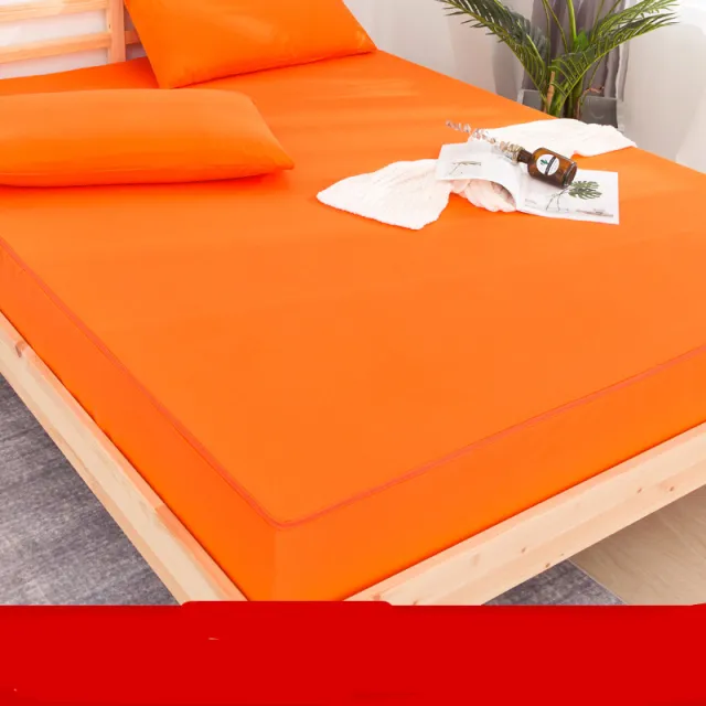 Non slip Fixed Dustproof Bedspread Simmons Mattress Protector Orange - Shop at LoveMi
