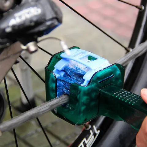 Bicycle Chain Cleaner Scrubber Brush Set Cycling Cleaning Kit