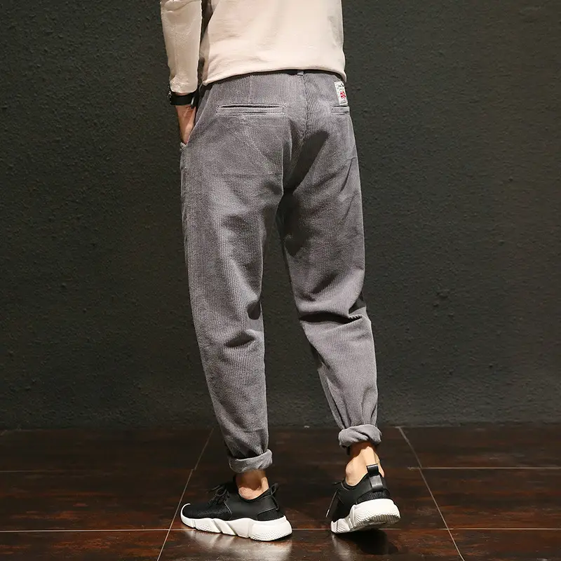 Teen's Small Feet Pants Loose Cropped Trousers men
