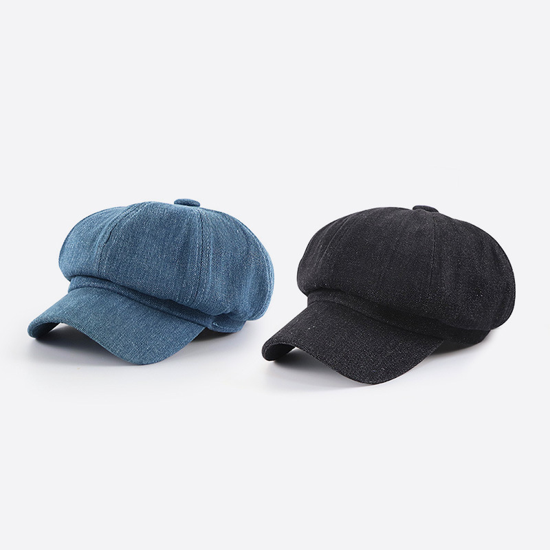 Japanese Octagonal Art Cowgirl Retro Wild British Beret